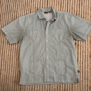 Howler Brothers Men's Green Checkered Button-Down Shirt